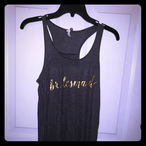 Bridesmaid tank top